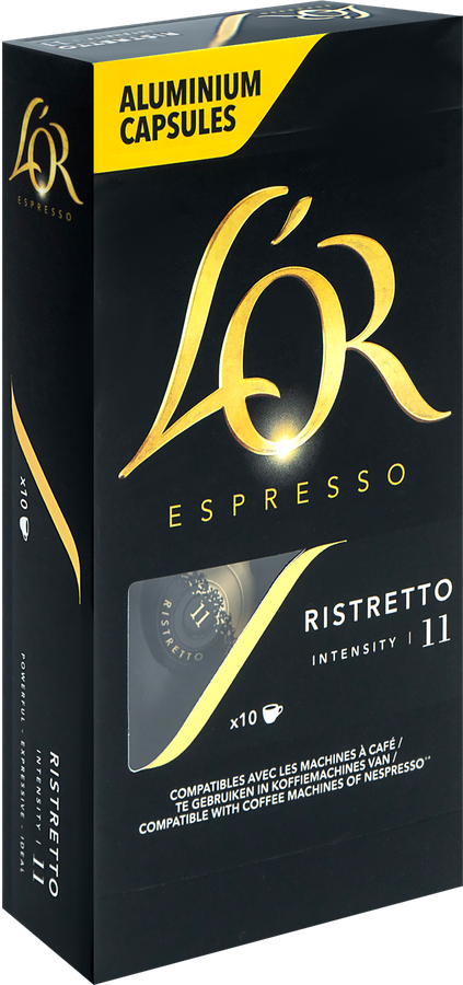 Кофе молотый в капсулах L’OR Espresso Ristretto натуральный жареный, 10кап, предпросмотр