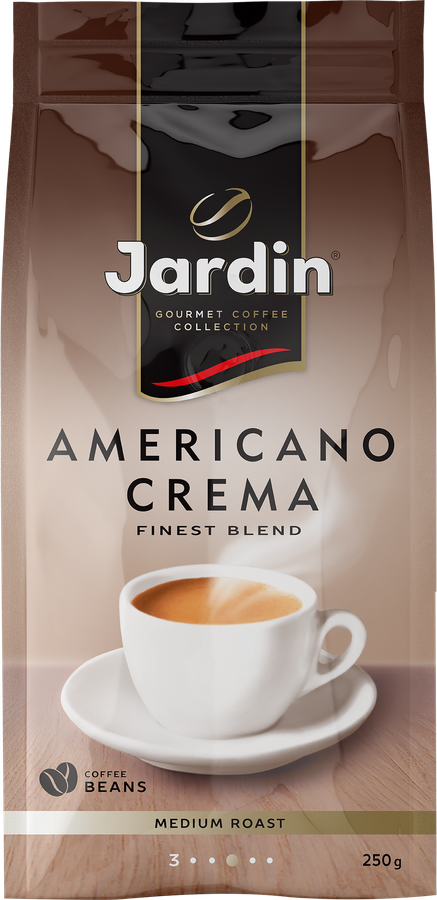 Кофе зерновой JARDIN Americano Crema жареный, 250г, предпросмотр