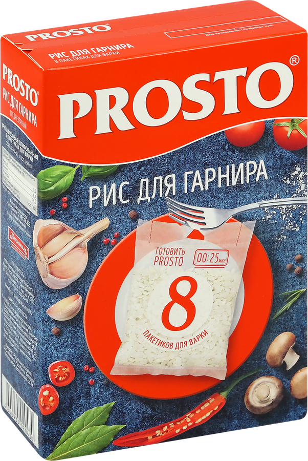 Рис для гарнира PROSTO в пакетиках, 8х62,5г, превью