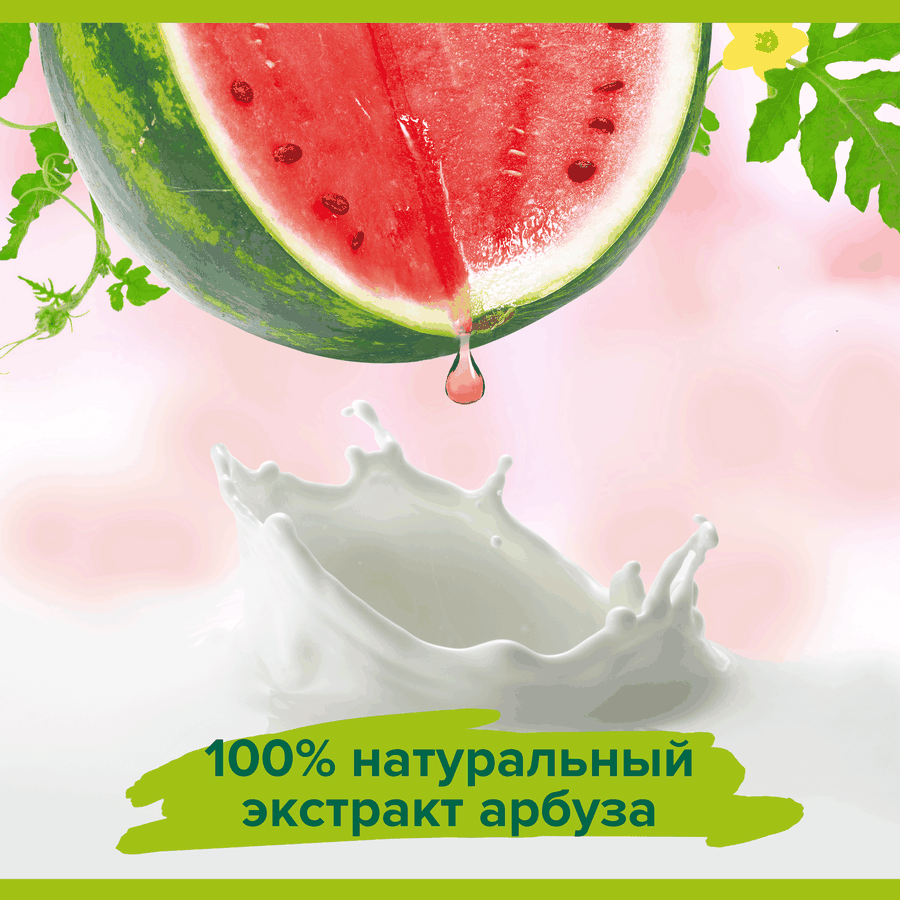 Гель-крем для душа PALMOLIVE Натурэль Мягкий и освежающий Арбуз с увлажняющим молочком, 750мл, превью