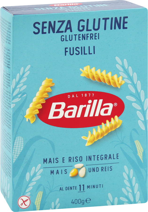 Макароны безглютеновые BARILLA Gluten Free Fusilli, 400г, предпросмотр