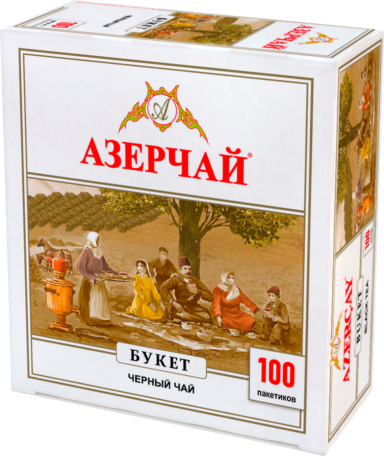 Чай черный АЗЕРЧАЙ Букет, 100пак, превью