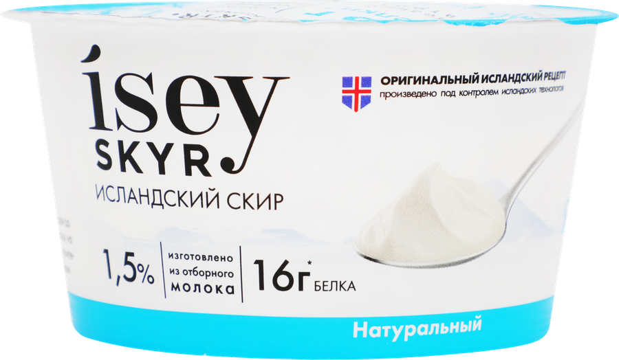 Продукт кисломолочный ISEY SKYR Натуральный 1,5%, без змж, 150г, предпросмотр