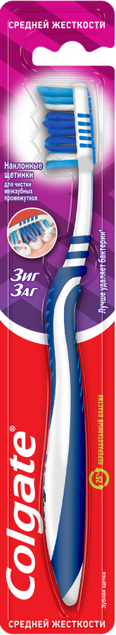 Зубная щетка COLGATE Зиг Заг многофункциональная, средней жесткости, превью