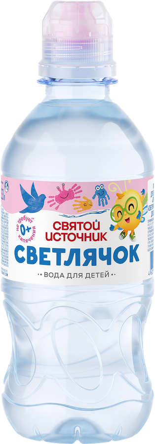 Вода детская СВЯТОЙ ИСТОЧНИК Светлячок негазированная, 330мл, предпросмотр