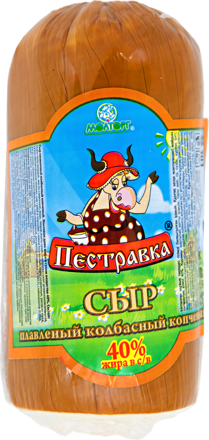 Сыр ПЕСТРАВКА Колбасный 40%, без змж, весовой, предпросмотр