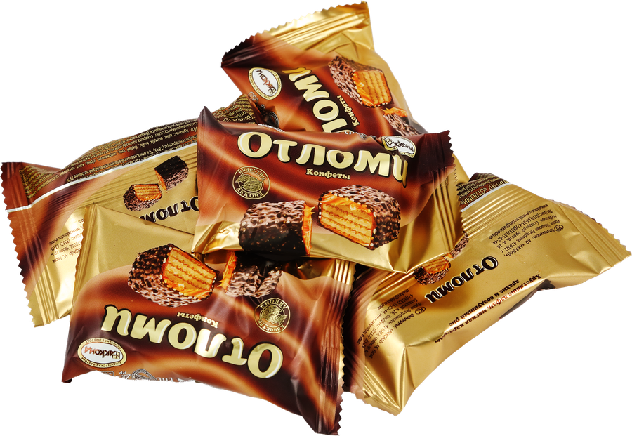 Конфеты АККОНД Отломи вафельные глазированные, весовые, превью