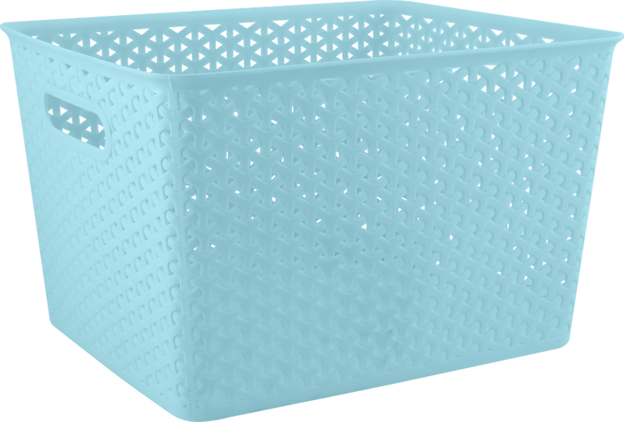 Корзина для хранения HOMECLUB Blue&Grey 26,5x32,5x20,5см, в ассортименте Арт. LEN-150842-BG, превью