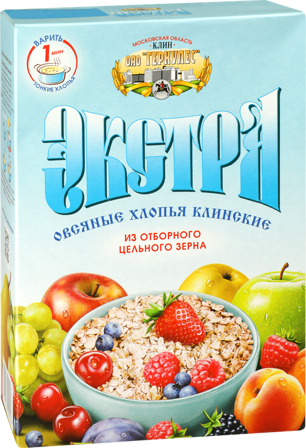 Хлопья овсяные КЛИНСКИЕ Экстра №3, 400г, предпросмотр