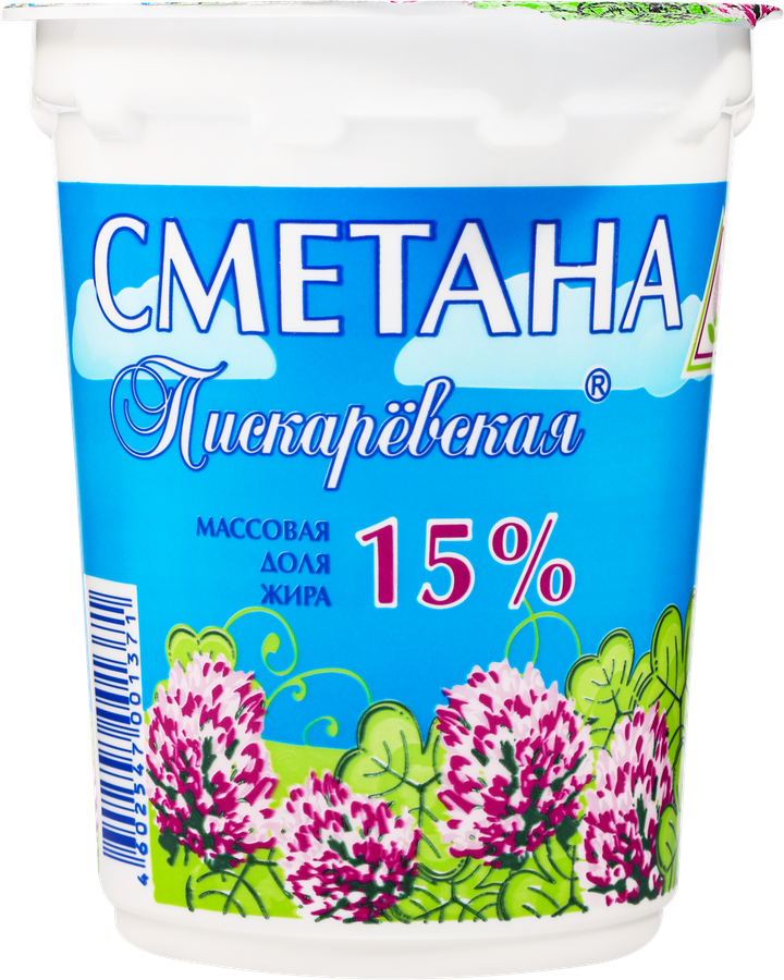 Сметана МЗ ПИСКАРЕВСКИЙ 15%, без змж, 450г, превью