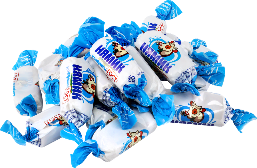 Конфеты АККОНД Нямик неглазированные молочные, 270г, превью