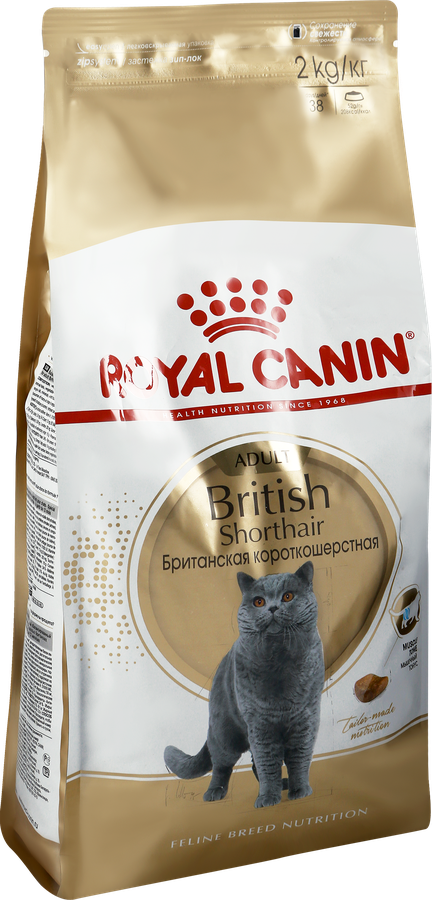 Корм сухой для взрослых кошек ROYAL CANIN Adult British Shorthair для британских короткошерстных, 2кг, превью