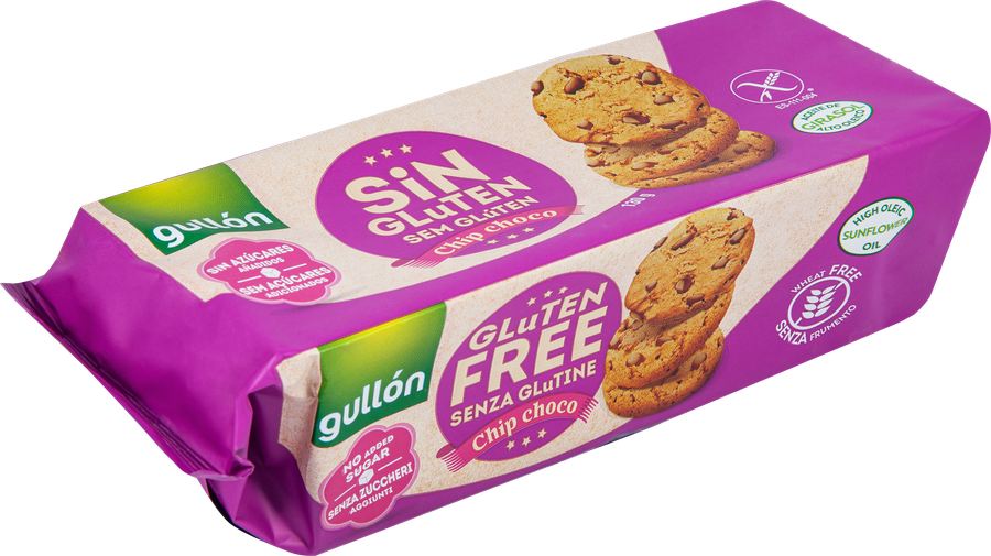 Печенье безглютеновое GULLON Chip Choco, 125г, предпросмотр