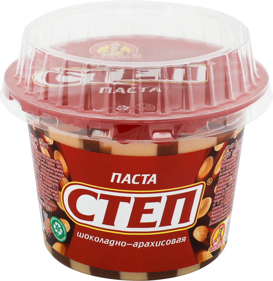 Паста арахисовая СТЕП Десертная с какао, 220г, предпросмотр