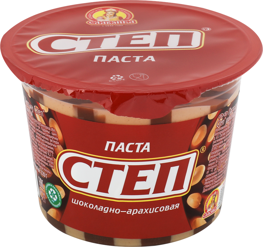 Паста арахисовая СТЕП Десертная с какао, 220г, превью