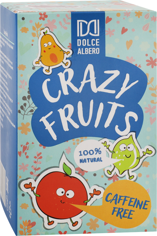 Напиток чайный травяной DOLCE ALBERO Crazy Fruits, 20пак, предпросмотр