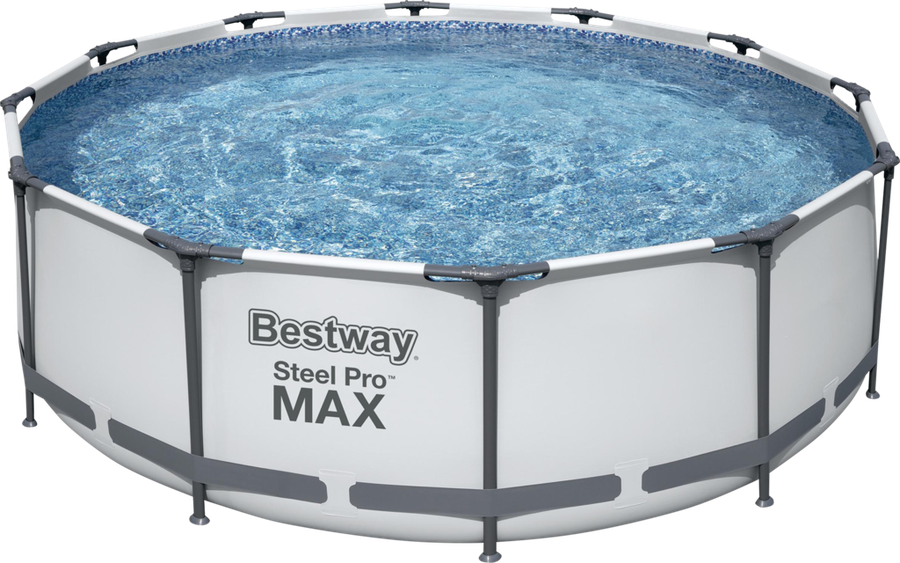 Бассейн каркасный BESTWAY Steel Pro Max 9150л 366х100см, с фильтром- насосом и лестницей, Арт. 561PS, предпросмотр