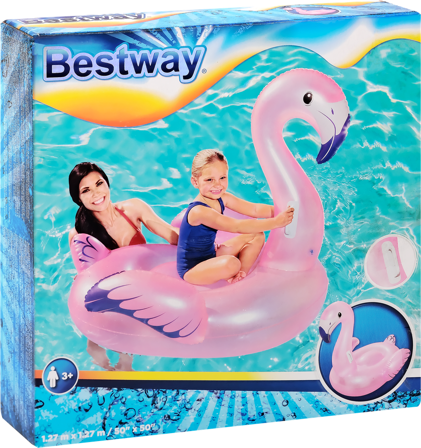 Игрушка надувная для плавания BESTWAY Фламинго 127х127см, Арт. 41122, предпросмотр