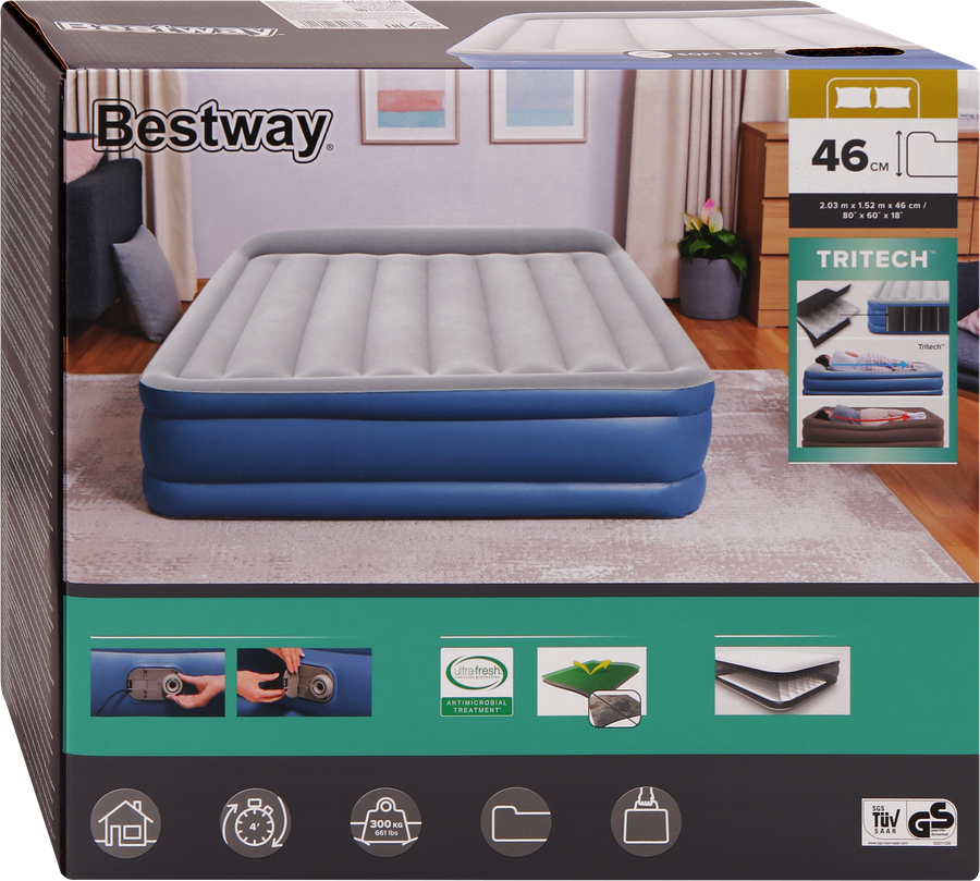 Кровать надувная BESTWAY Tritech 203х152х46см, Арт. 67630, превью