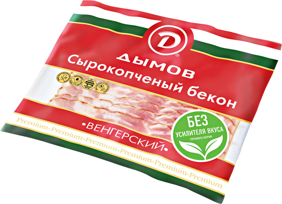 Бекон сырокопченый ДЫМОВ, нарезка, 500г, предпросмотр