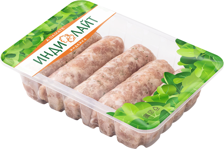 Купаты из индейки ИНДИЛАЙТ По-домашнему, 500г, превью