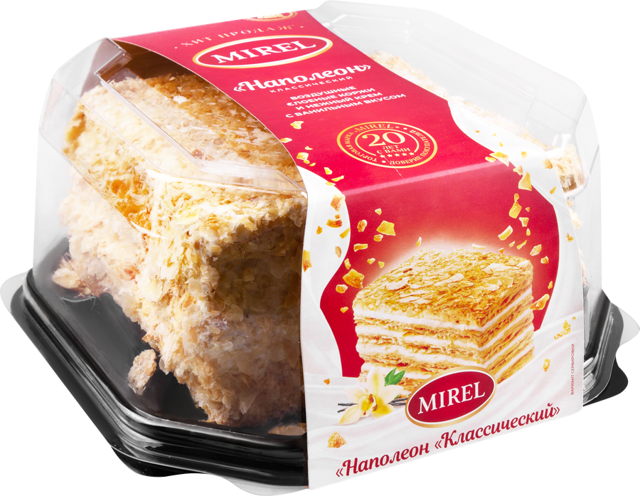 Торт слоеный MIREL Наполеон классический, 550г, превью