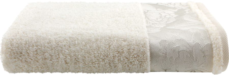 Полотенце махровое CLEANELLY Пионы 50x80см, белое, Арт. ПЦ-3601-3731 цв.218, превью