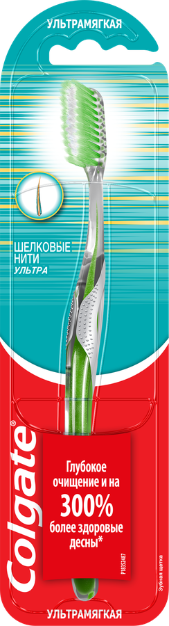 Зубная щетка COLGATE Шелковые Нити Ультра, ультрамягкая, превью