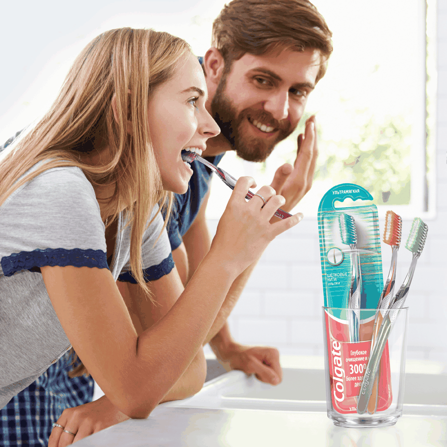Зубная щетка COLGATE Шелковые Нити Ультра, ультрамягкая, превью