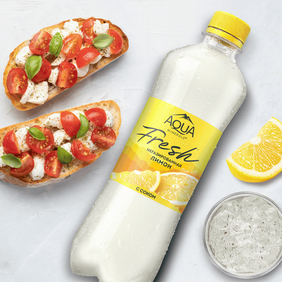 Вода питьевая AQUA MINERALE Juicy Лимон негазированная, 0.5л, превью