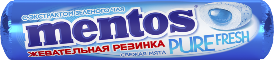 Жевательная резинка MENTOS Pure fresh со вкусом мяты, 15,5г, превью