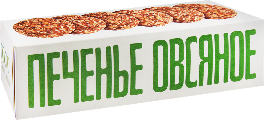 Печенье КП ПОЛЕТ овсяное Классическое со злаками, 250г, предпросмотр