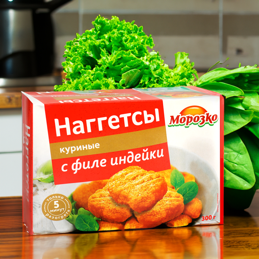 Наггетсы куриные МОРОЗКО с филе индейки, 300г, предпросмотр