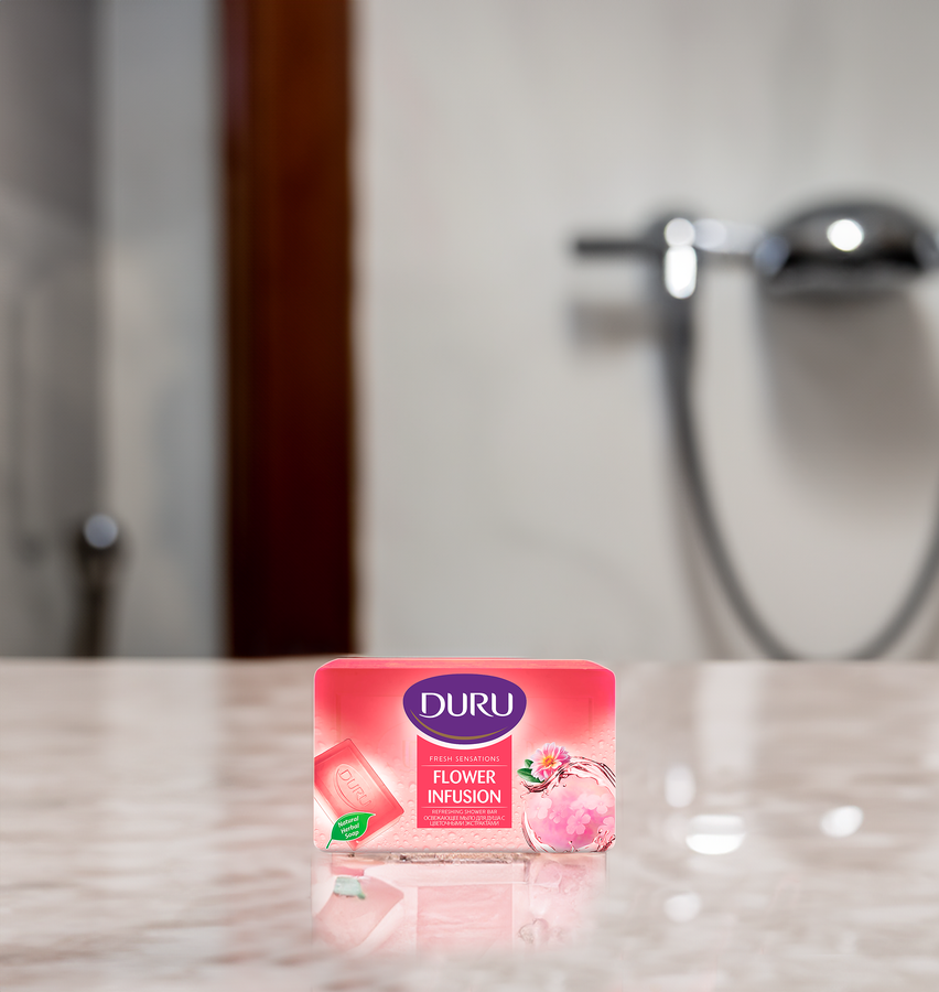 Мыло для душа DURU Fresh Sensations Flower Infusion, 150г, превью