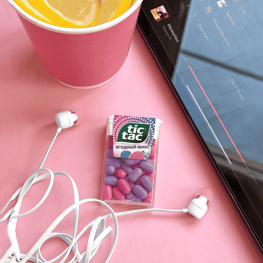 Драже TIC TAC Ягодный микс (малина, голубика), 16г, предпросмотр