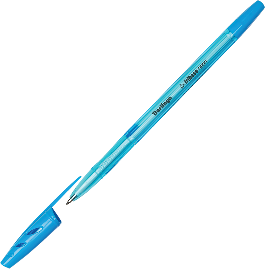 Ручка шариковая BERLINGO Tribase Neon 0,7мм, синий Арт. CBp_70932, превью