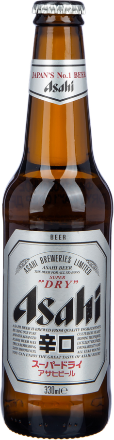Пиво светлое ASAHI Super Dry фильтрованное пастеризованное 5–5,2%, 0.33л, предпросмотр