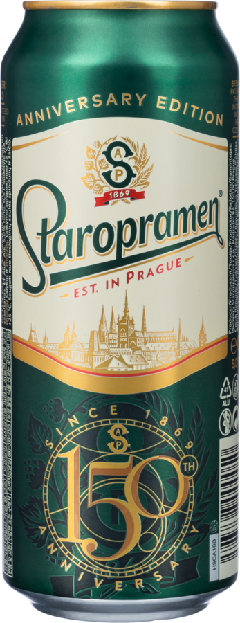 Пиво светлое STAROPRAMEN Premium фильтрованное пастеризованное 5%, 0.5л, предпросмотр