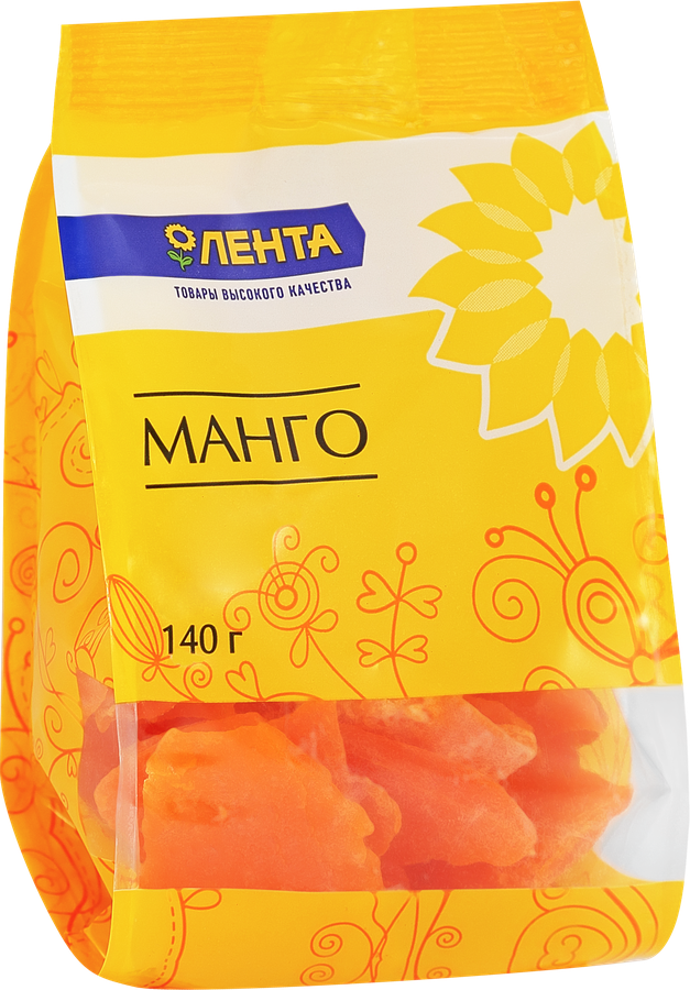 Цукаты ЛЕНТА Манго, 140г, превью