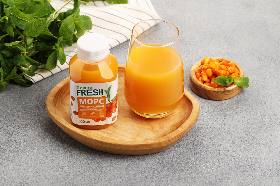 Морс из облепихи ЛЕНТА FRESH, 500мл, превью