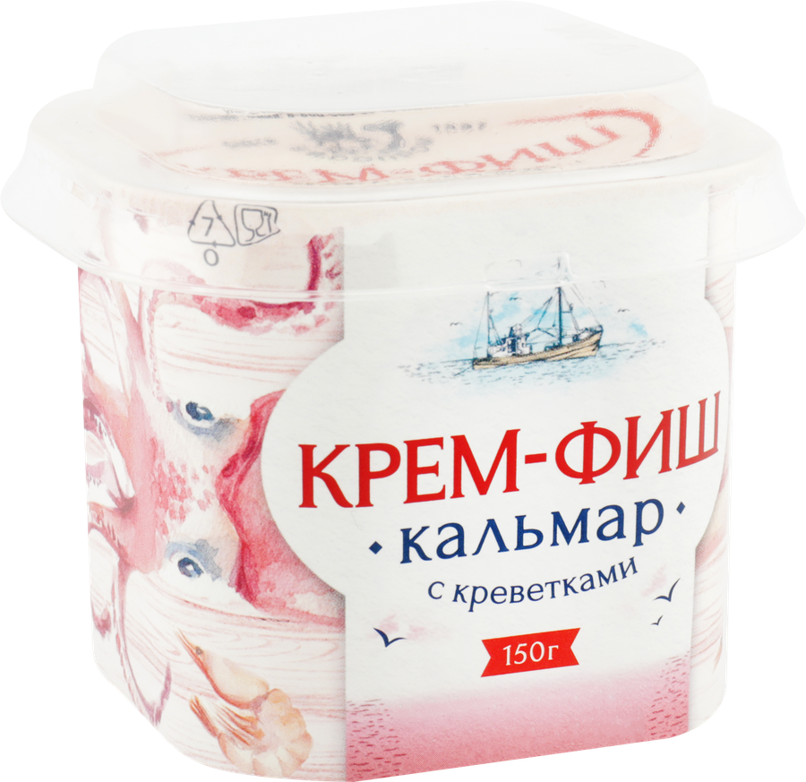 Паста КРЕМ-ФИШ Кальмар-креветка, 150г, превью