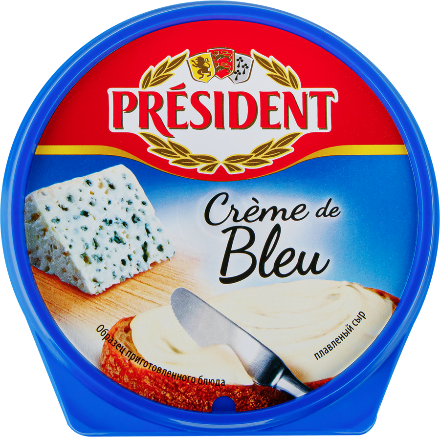 Сыр плавленый PRESIDENT Creme de bleu 50%, без змж, 125г, предпросмотр