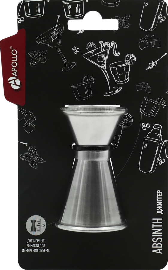 Джиггер APOLLO Absinth, нержавеющая сталь Арт. ABS-01, предпросмотр
