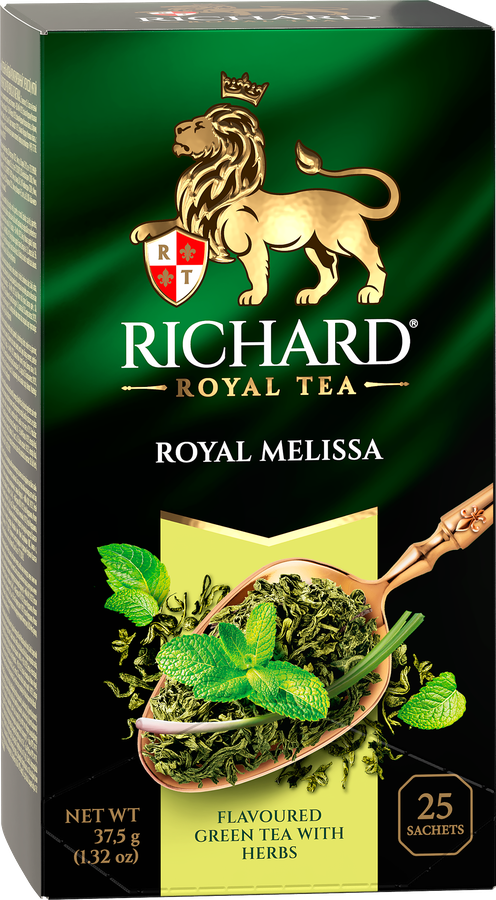 Чай зеленый RICHARD Royal Melissa с мятой и цедрой, 25пак, предпросмотр