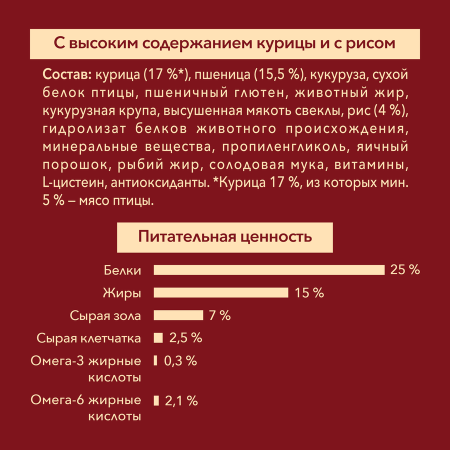 Корм сухой для взрослых собак PURINA ONE для средних и крупных пород, с высоким содержанием курицы и с рисом, 3,8кг, превью