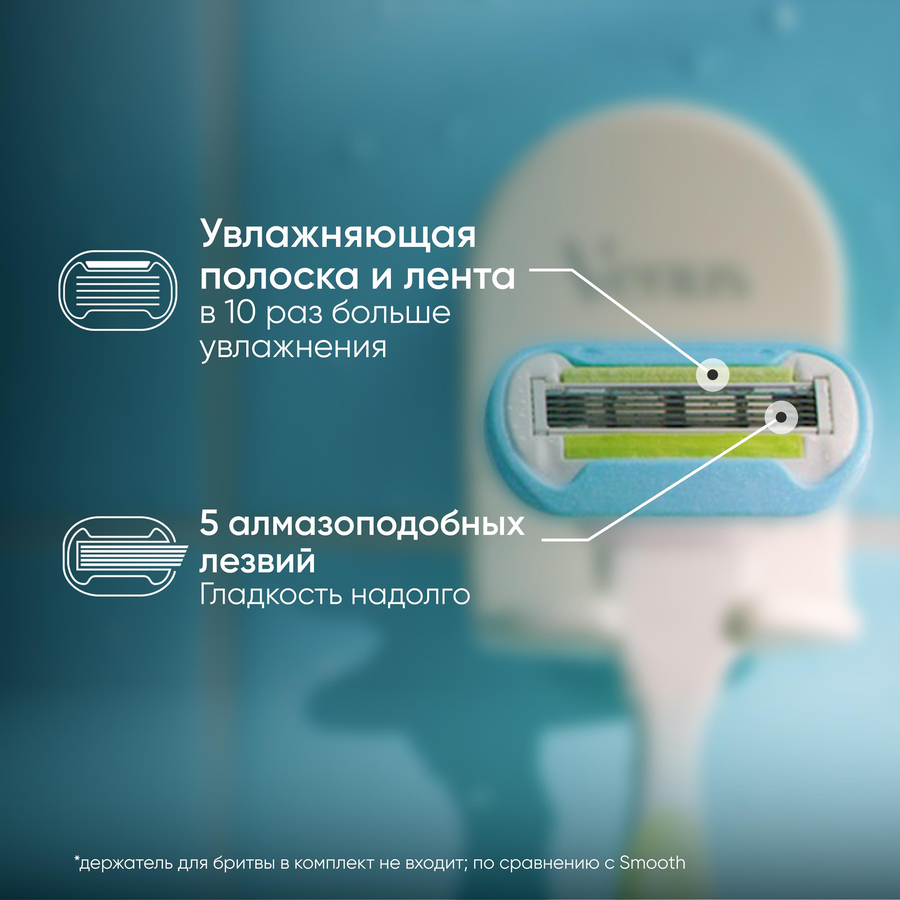 Кассеты сменные для бритья GILLETTE Venus Embrace Extra Smooth, 6шт, предпросмотр