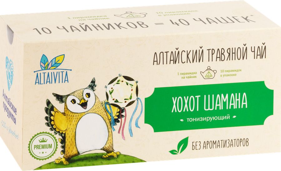 Чай травяной АЛТАЙВИТА Хохот шамана, 10х4г, предпросмотр