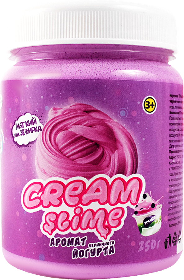 Игрушка SLIME Крем Слайм Флаффи в баночке, в ассортименте Арт. SF02,SF05-X, 250г, превью