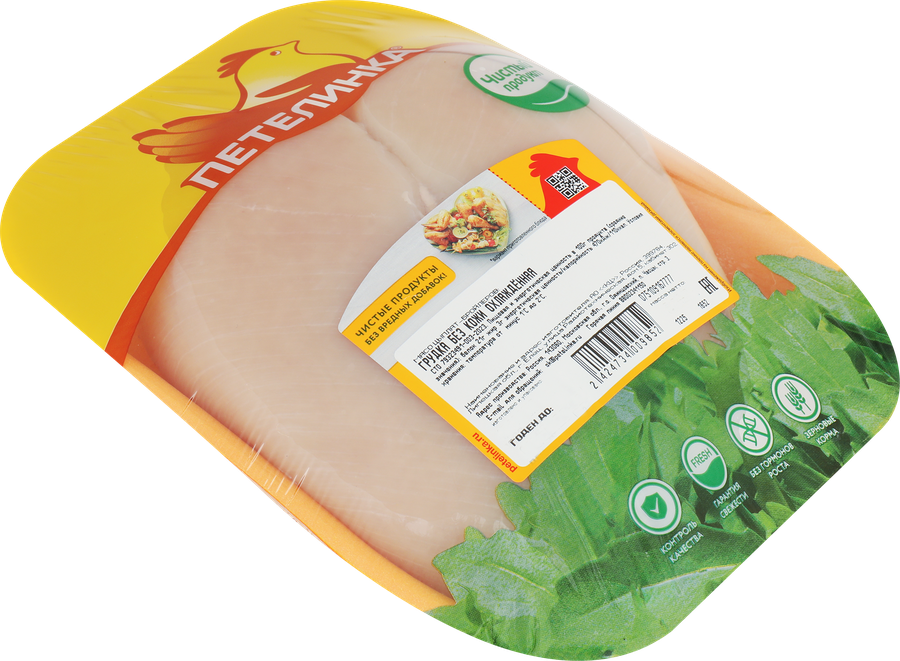 Грудка куриная ПЕТЕЛИНКА без кожи, весовая, предпросмотр