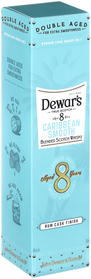 Виски DEWAR'S 8 Carribbean Smooth Шотландский купажированный, 40%, п/у, 0.7л, предпросмотр